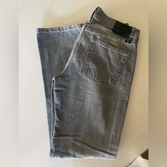 Mens Gray Lucky Jeans size 29w and 30 length - Picture 2 of 8
